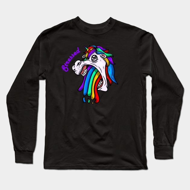 Stressed Long Sleeve T-Shirt by By-Berto